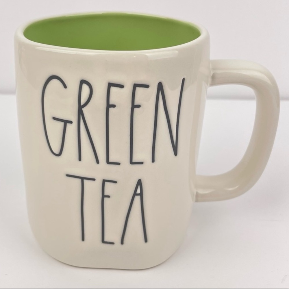 Rae Dunn GREEN TEA Mug with Green Interior